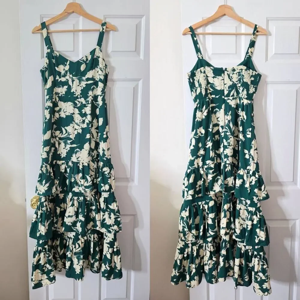 Abercrombie and fitch Ruffle Tiered Maxi Dress MP